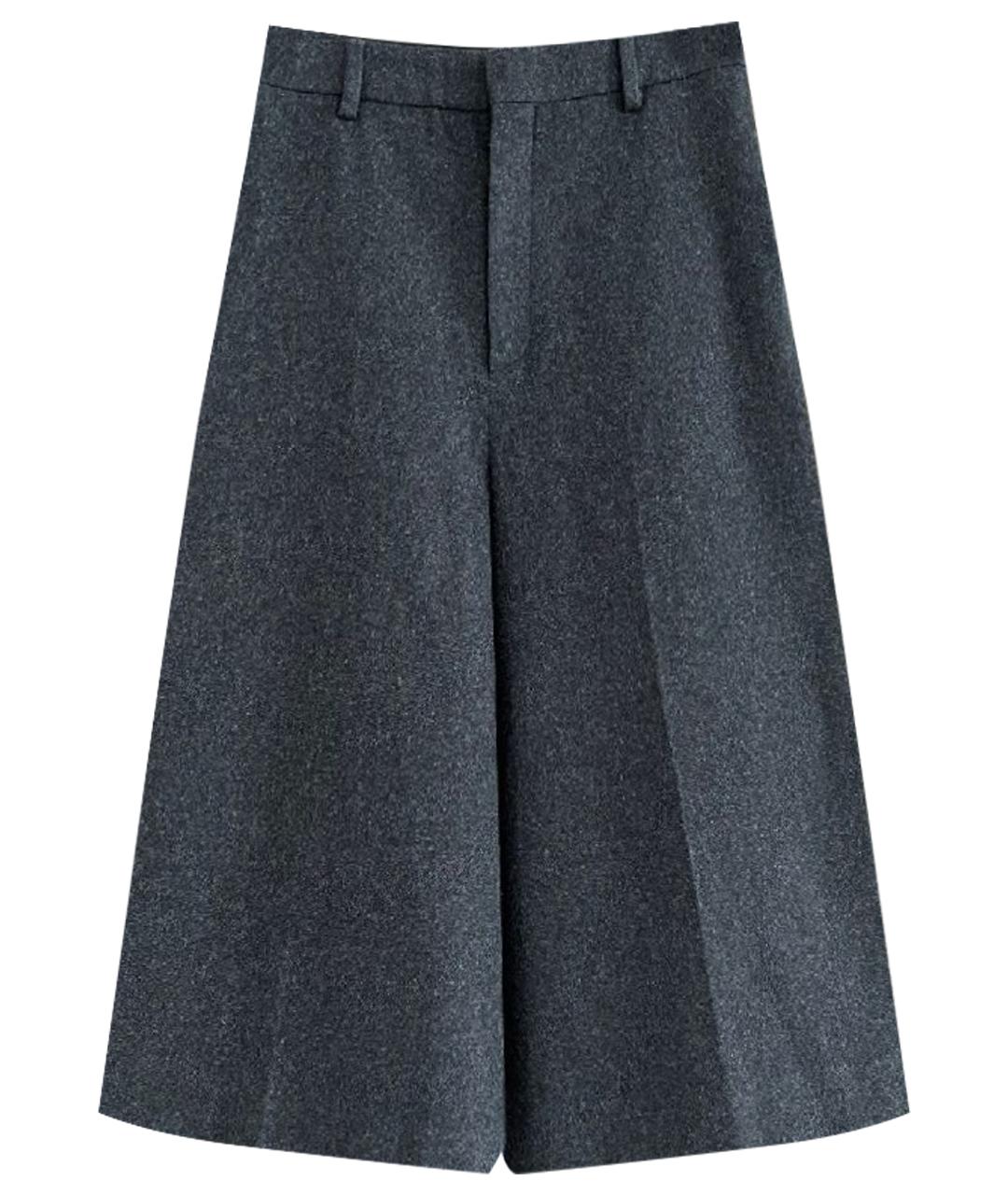 CELINE Антрацитовые шерстяные кюлоты, фото 1