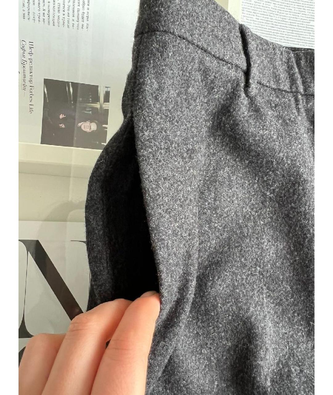 CELINE Антрацитовые шерстяные кюлоты, фото 8