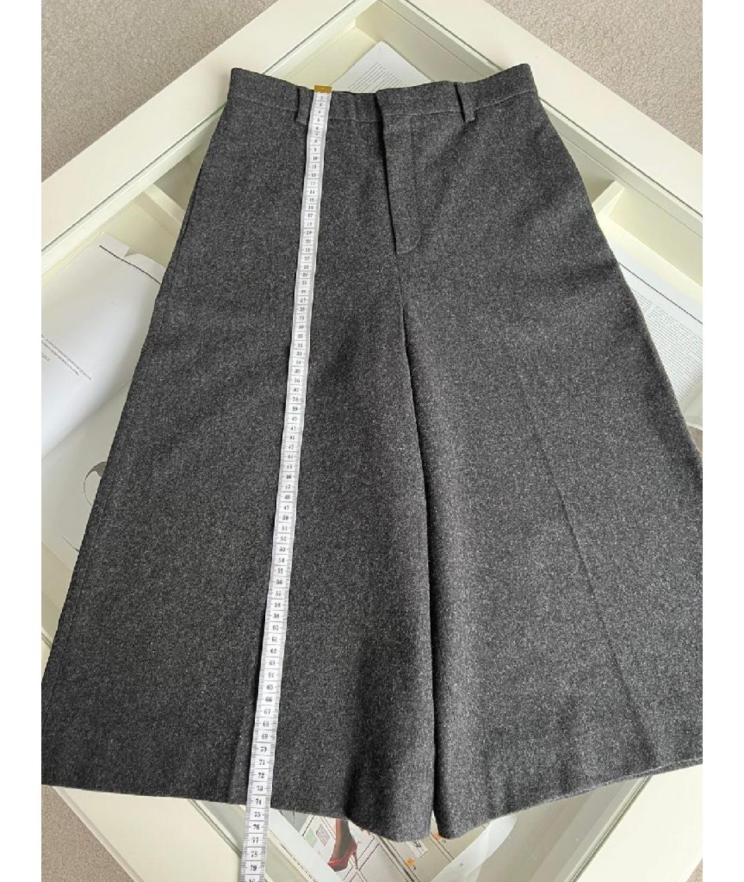 CELINE Антрацитовые шерстяные кюлоты, фото 5