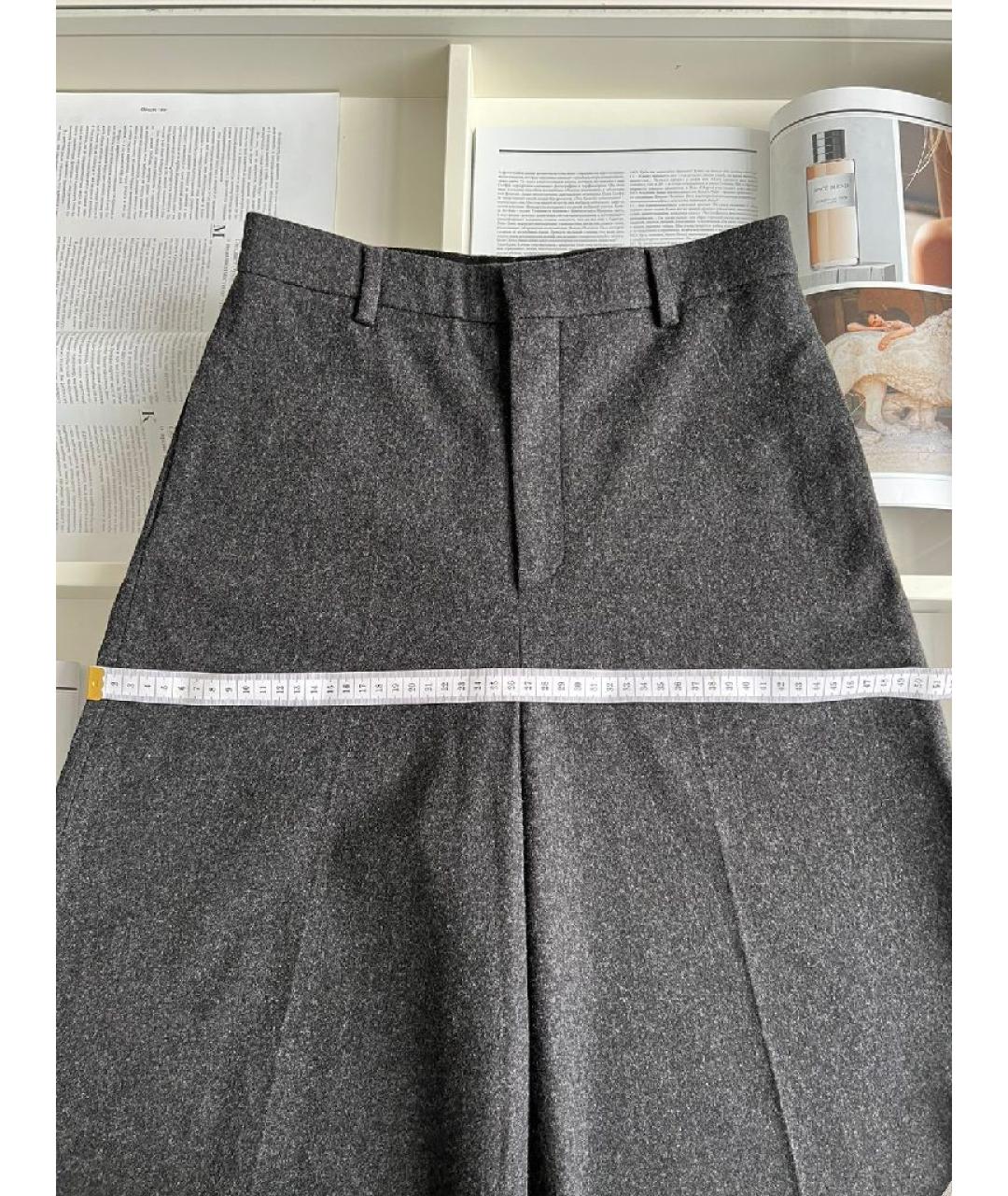 CELINE Антрацитовые шерстяные кюлоты, фото 4