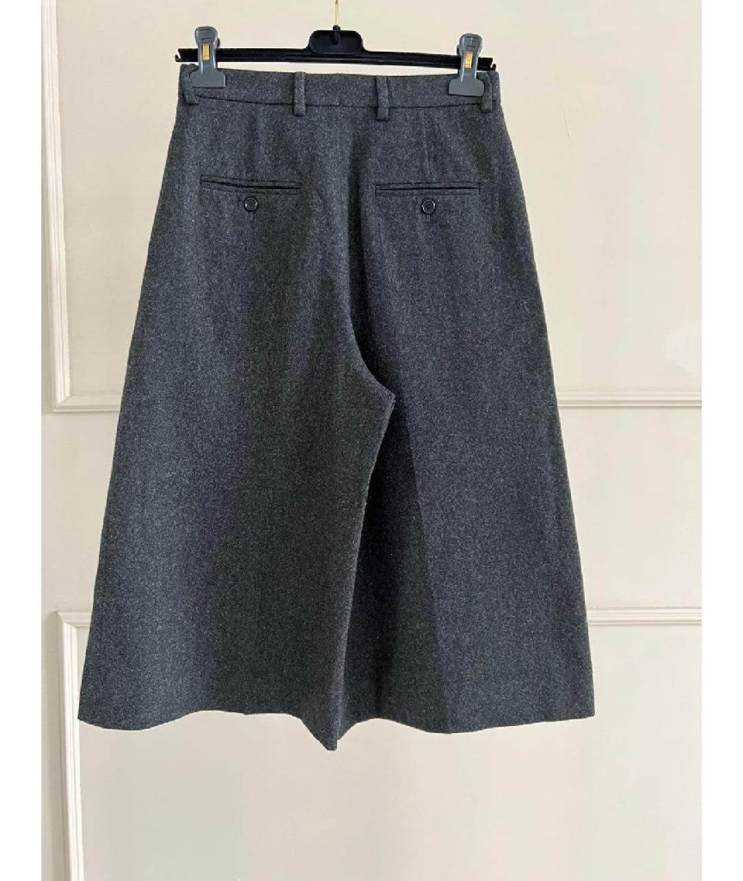 CELINE Антрацитовые шерстяные кюлоты, фото 2