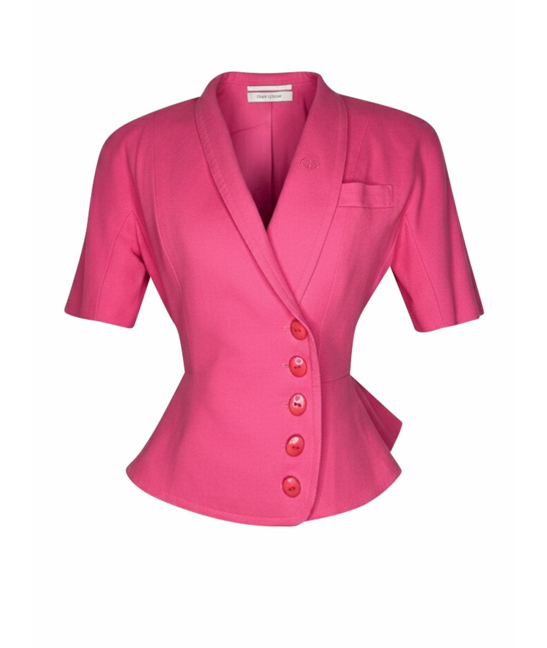 CHRISTIAN DIOR Розовый жакет/пиджак, фото 1