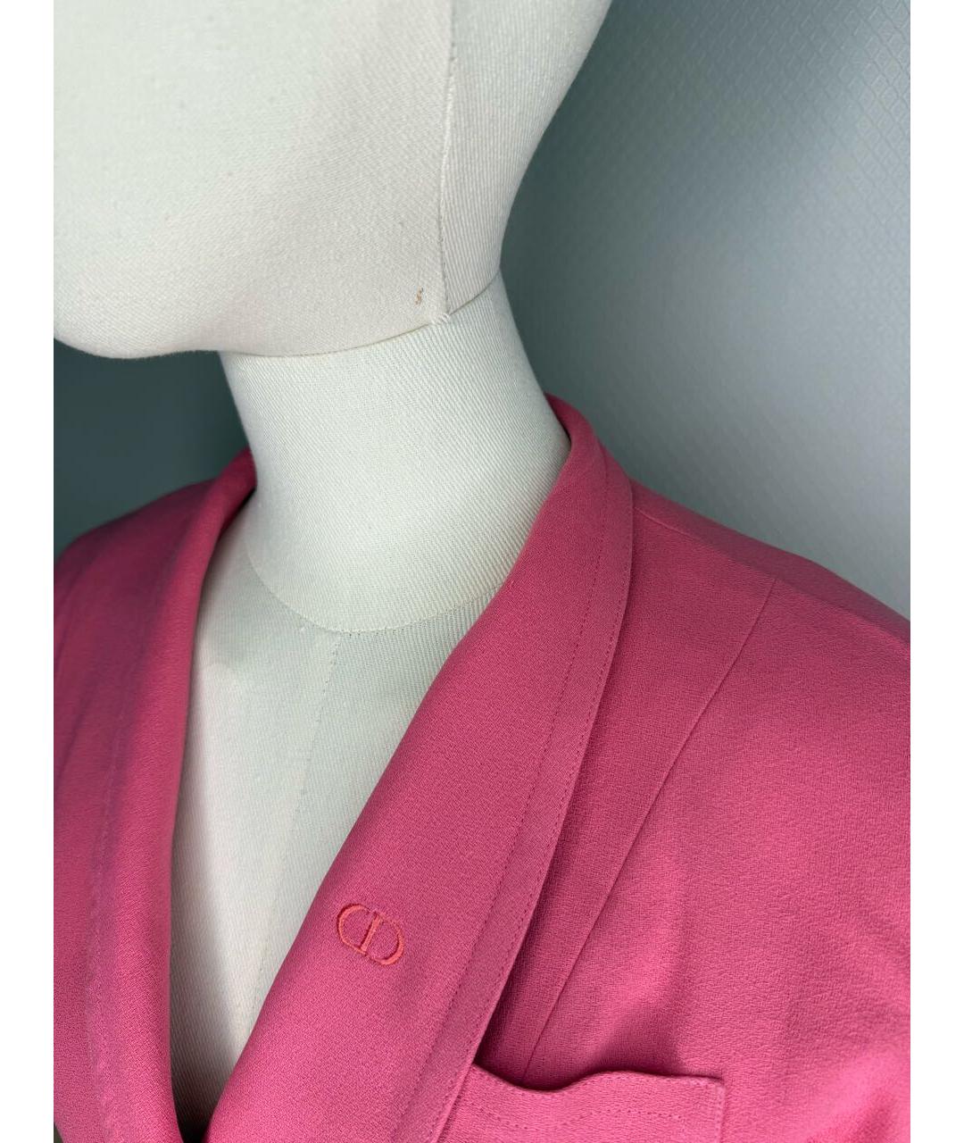 CHRISTIAN DIOR Розовый жакет/пиджак, фото 4