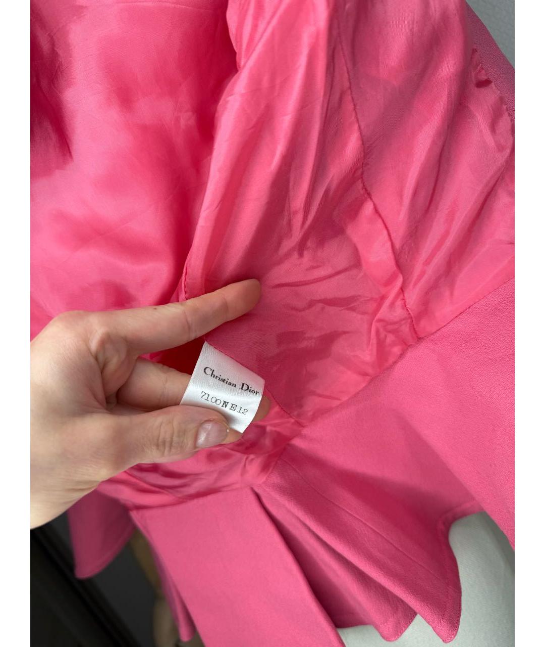 CHRISTIAN DIOR Розовый жакет/пиджак, фото 5