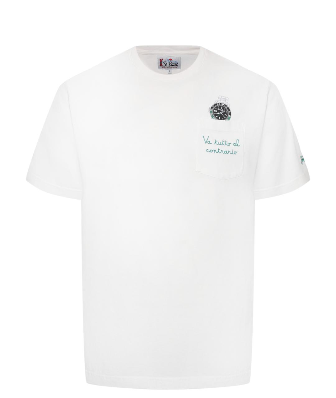 MC2 SAINT BARTH Белая хлопковая футболка, фото 1