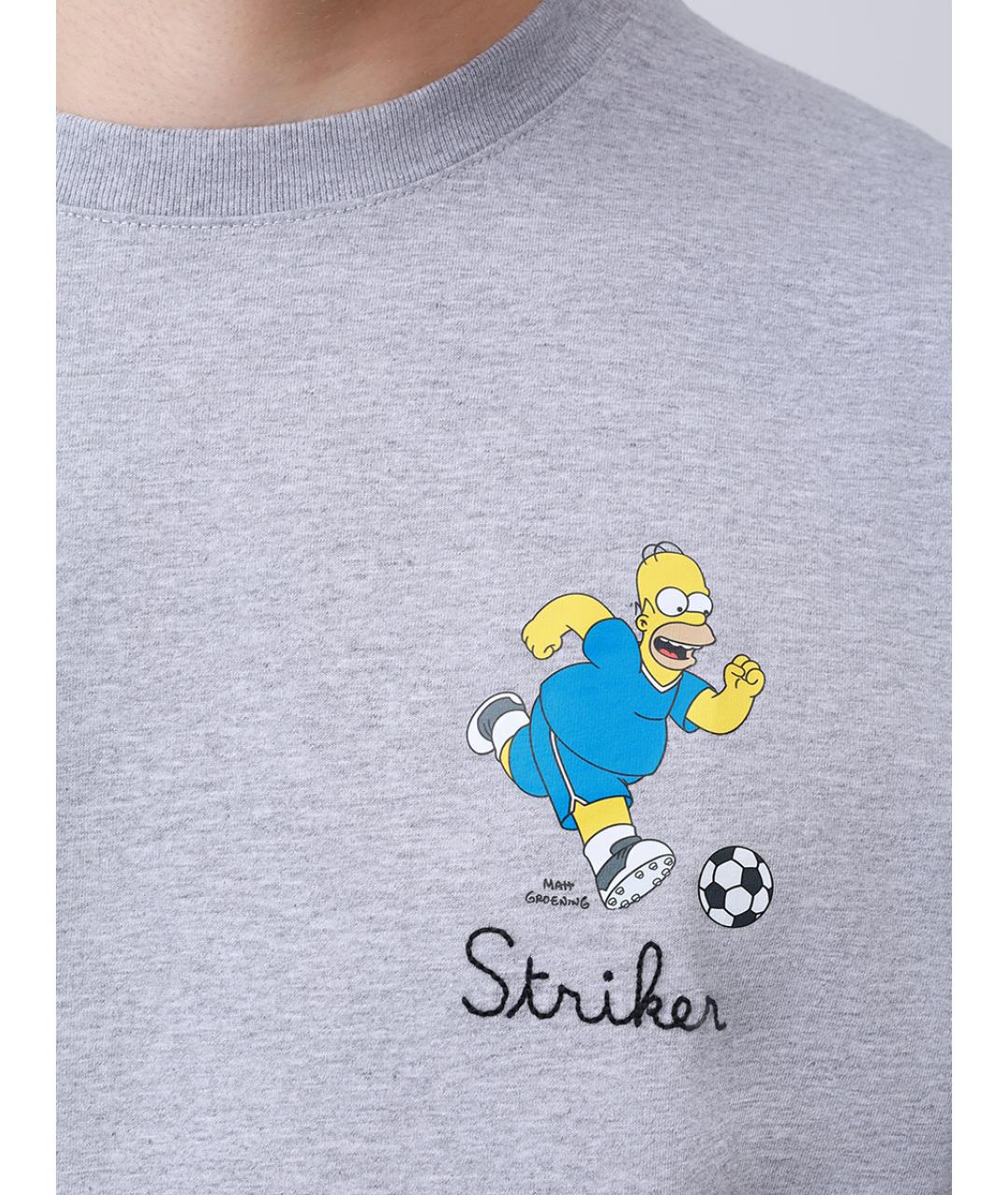 MC2 SAINT BARTH Серая хлопковая футболка, фото 5