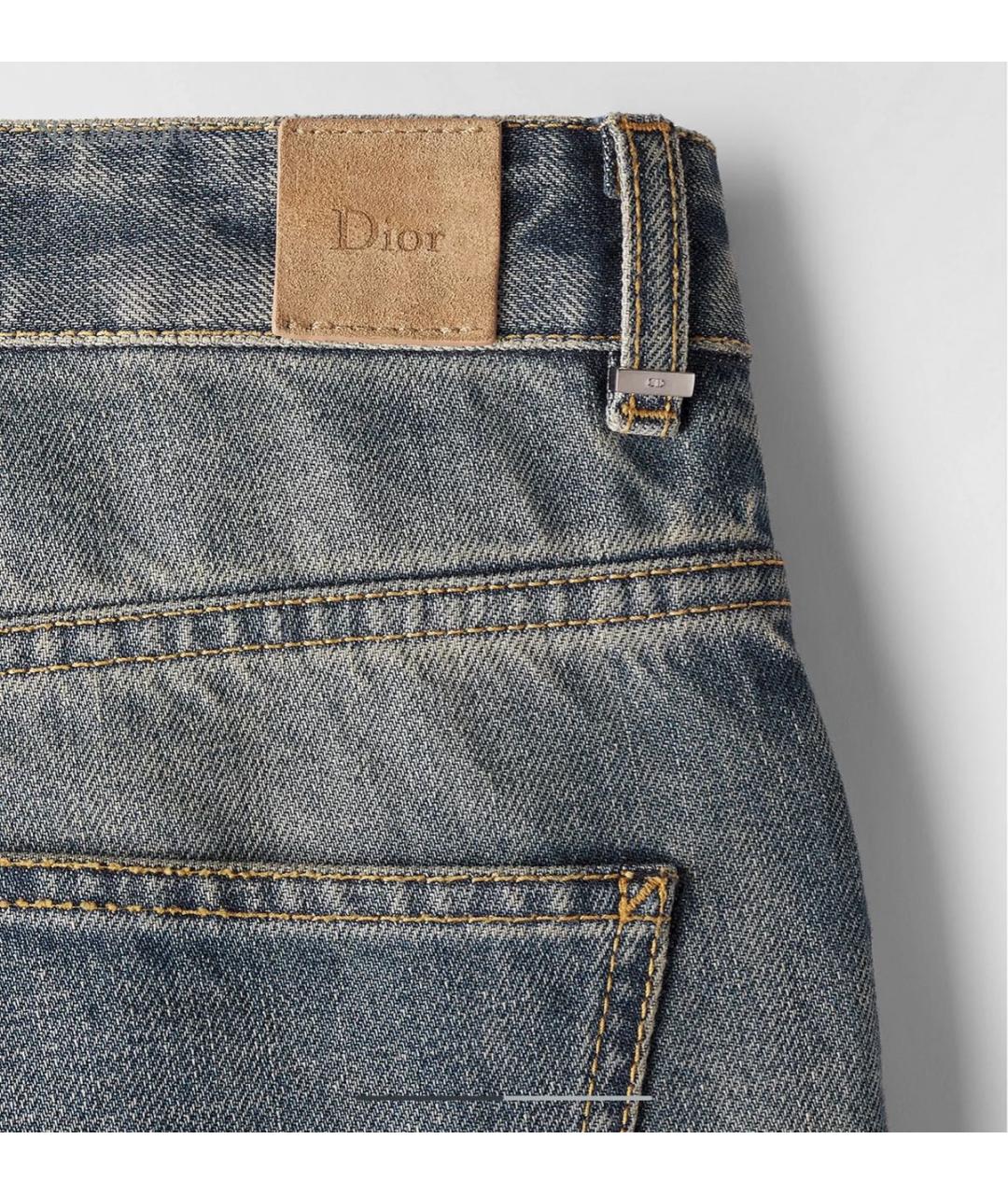 CHRISTIAN DIOR Голубые прямые джинсы, фото 2