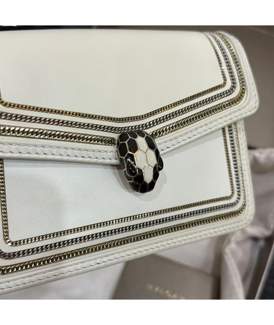 BVLGARI Белая сумка через плечо, фото 5