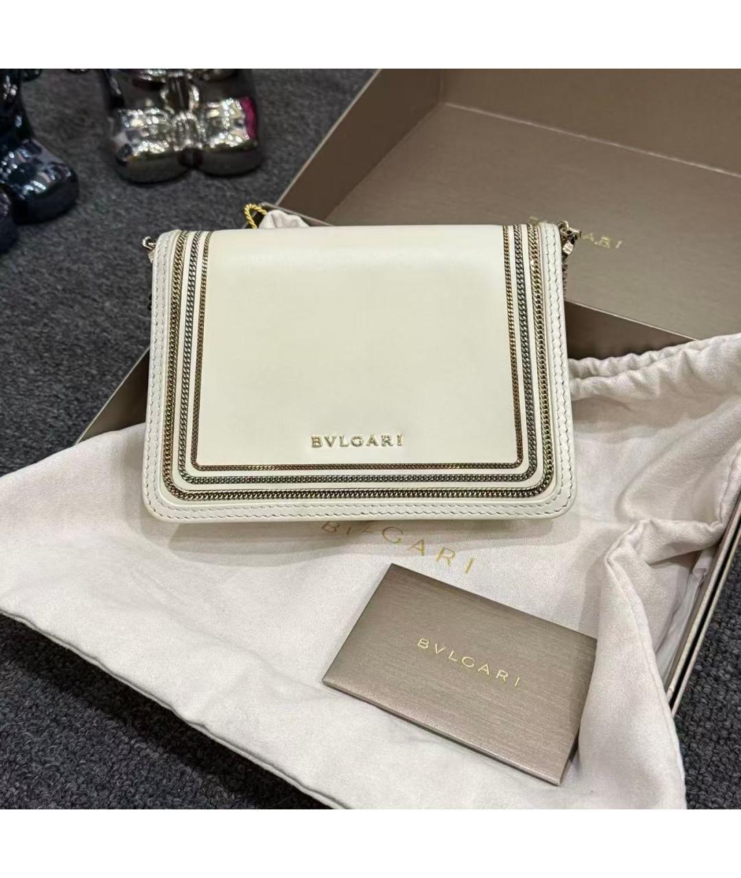 BVLGARI Белая сумка через плечо, фото 3
