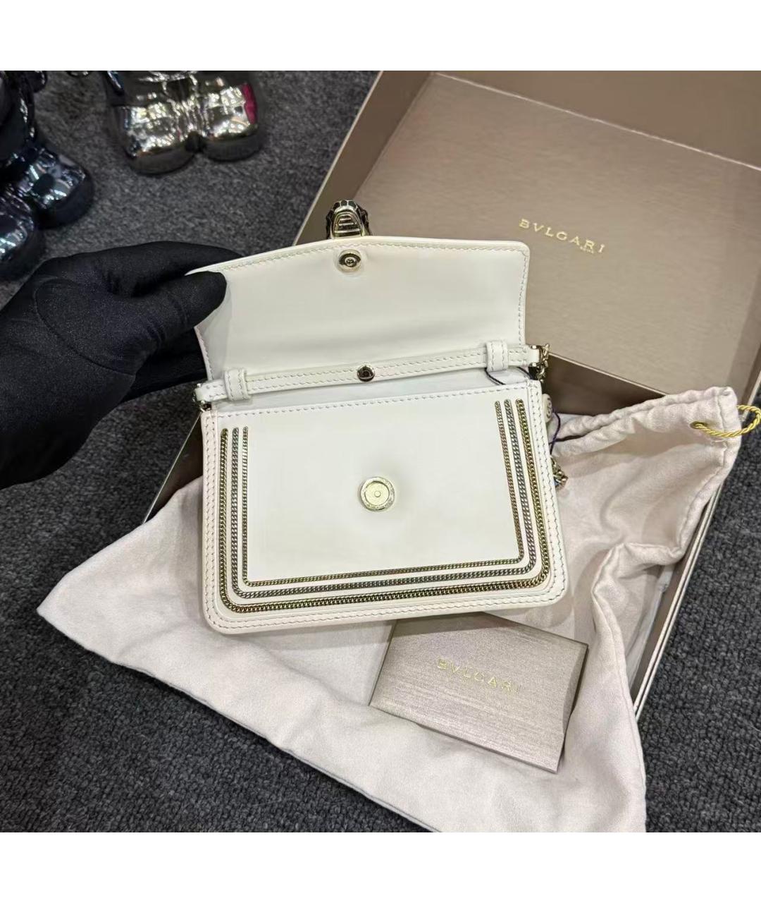 BVLGARI Белая сумка через плечо, фото 6