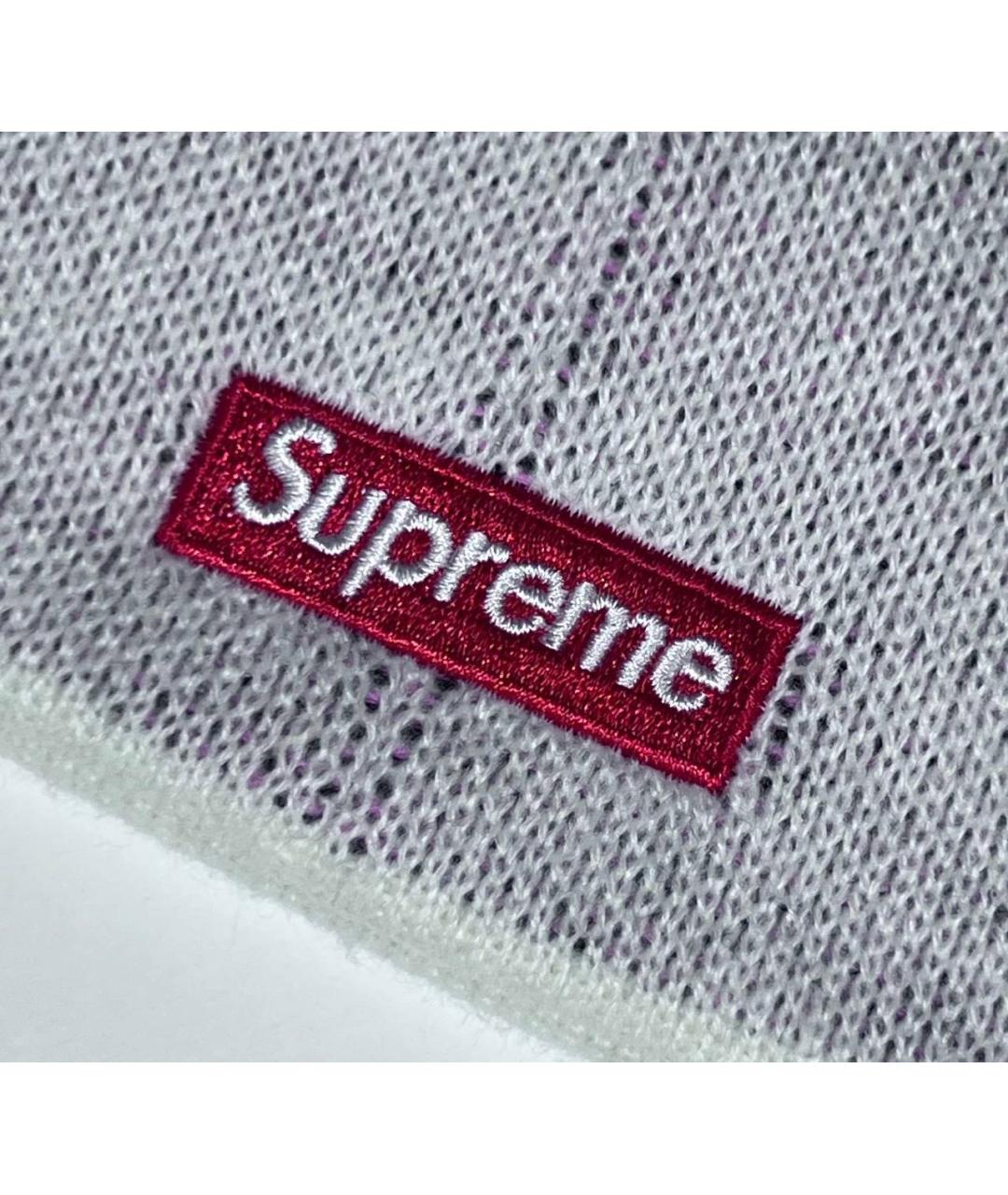 SUPREME Серая шапка, фото 3