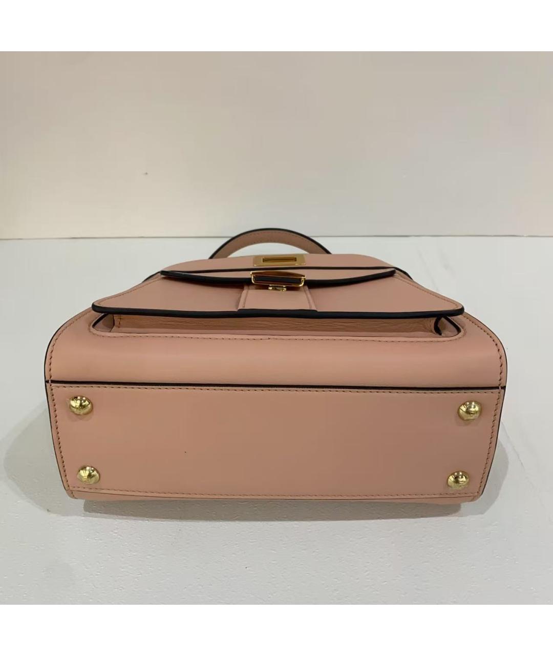 FENDI Розовая кожаная сумка через плечо, фото 7