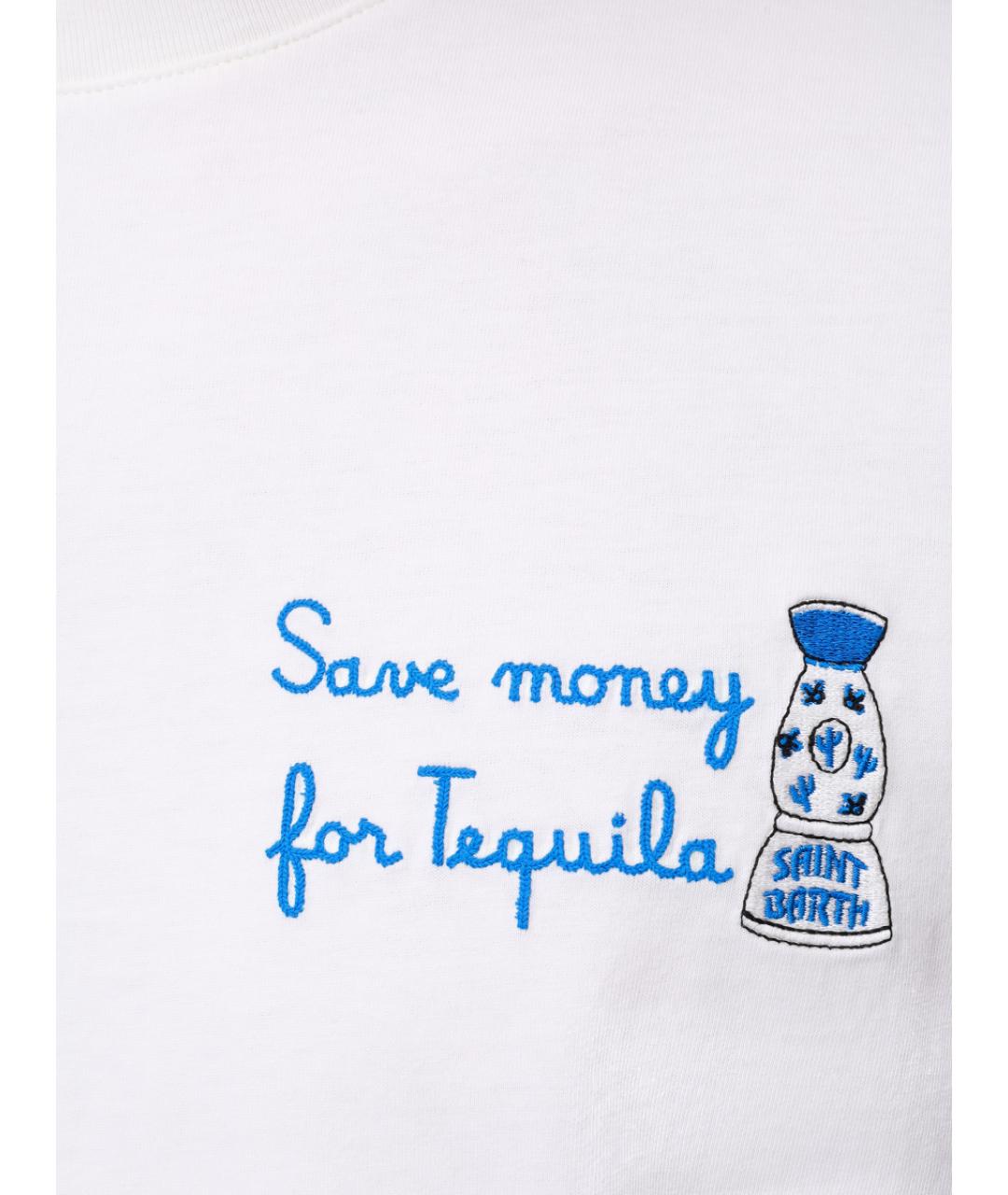 MC2 SAINT BARTH Белая хлопковая футболка, фото 5