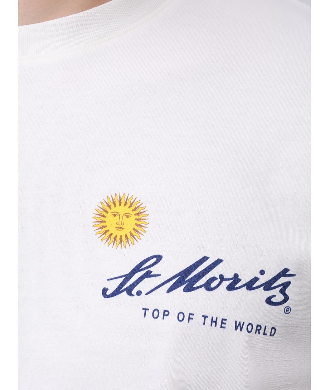 MC2 SAINT BARTH Белая хлопковая футболка, фото 5
