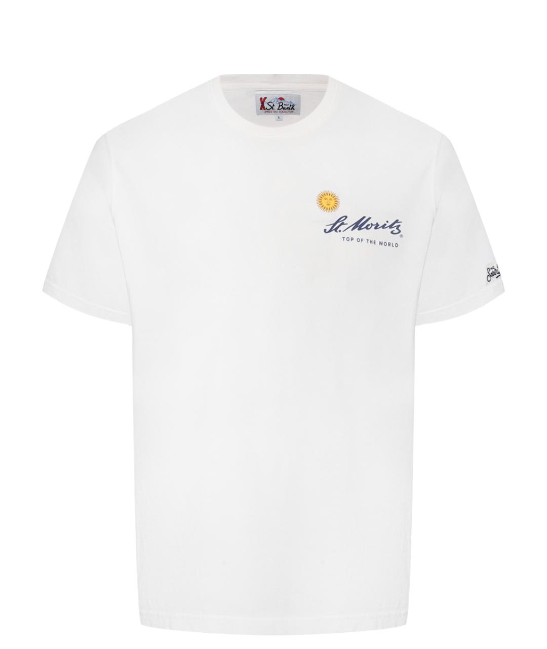 MC2 SAINT BARTH Белая хлопковая футболка, фото 1