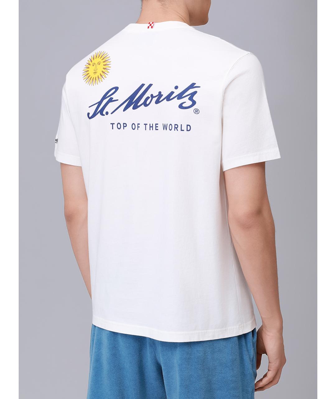 MC2 SAINT BARTH Белая хлопковая футболка, фото 3