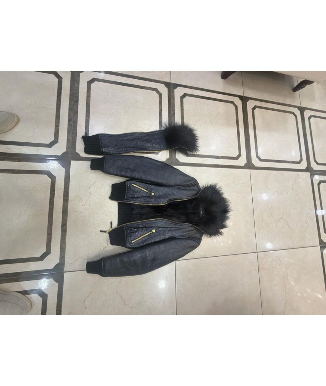 GUCCI Черная кожаная дубленка, фото 4