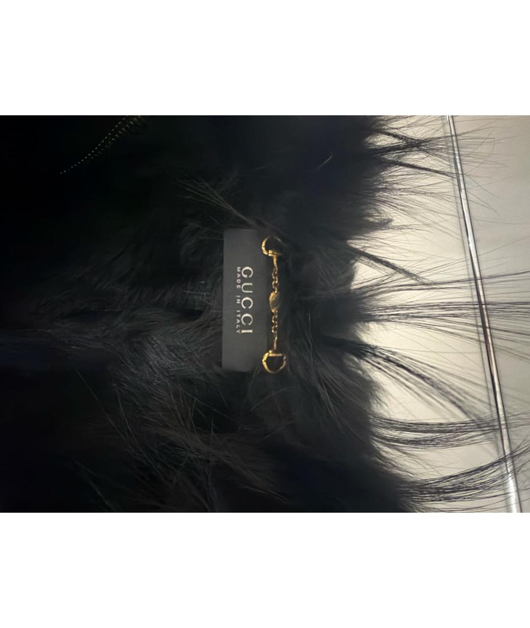 GUCCI Черная кожаная дубленка, фото 3