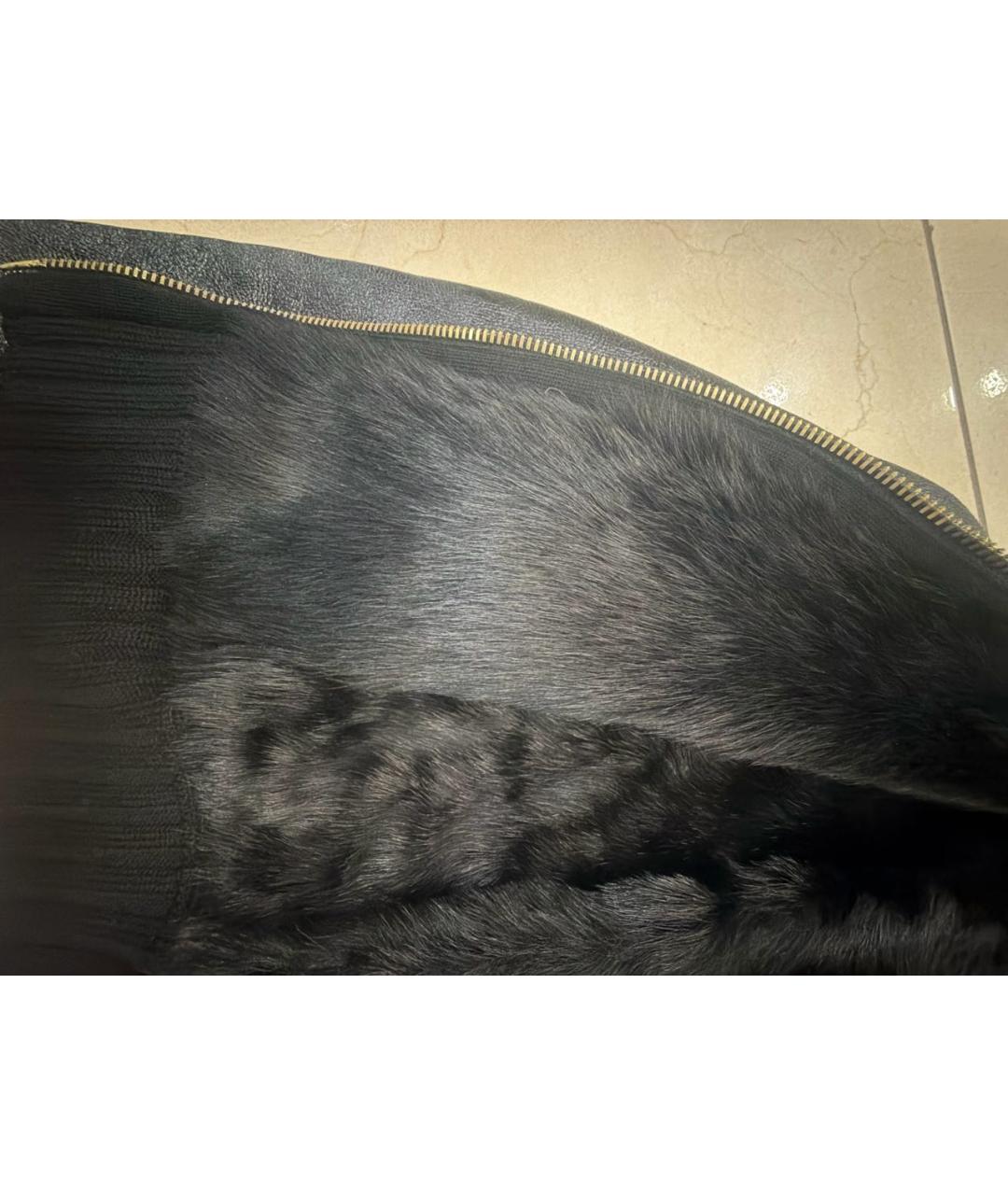 GUCCI Черная кожаная дубленка, фото 8