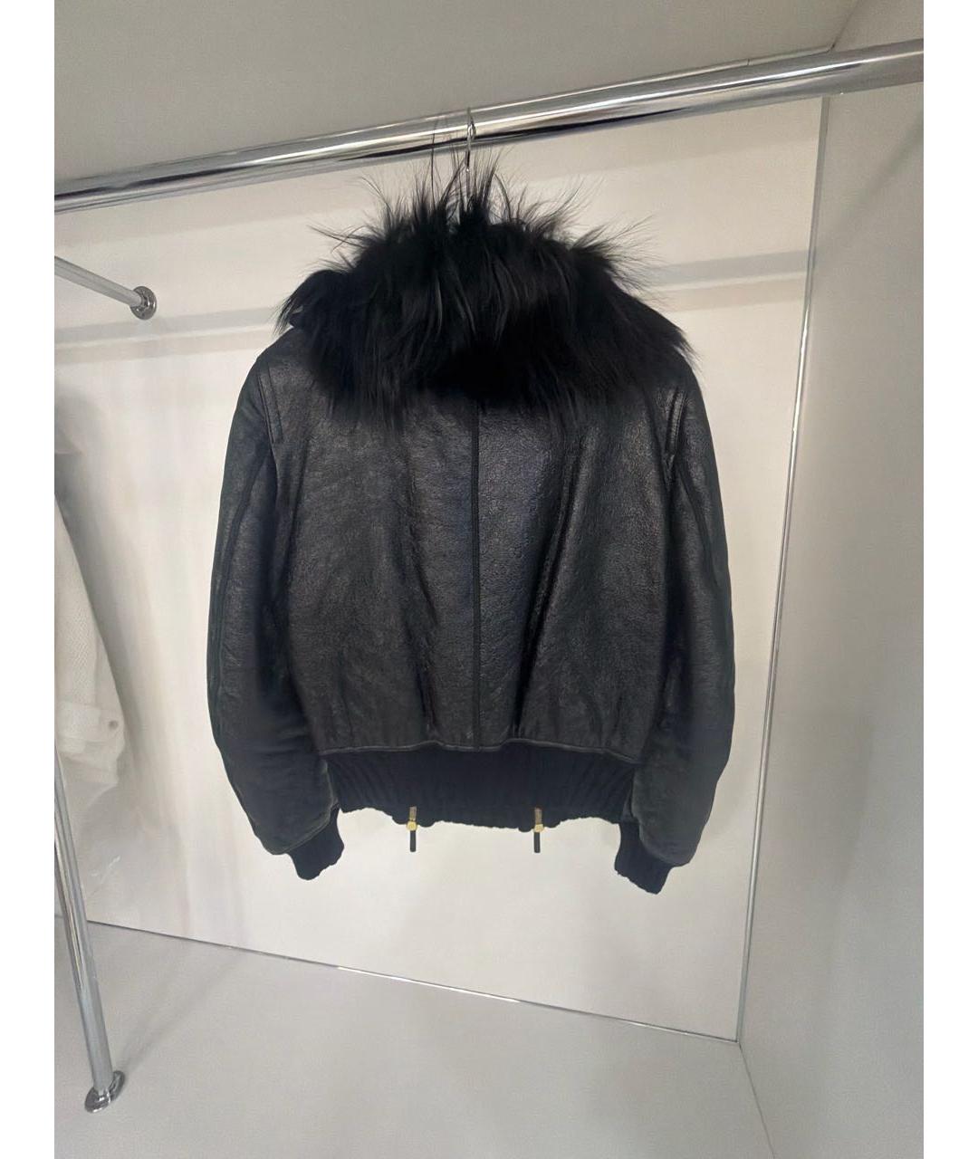 GUCCI Черная кожаная дубленка, фото 2