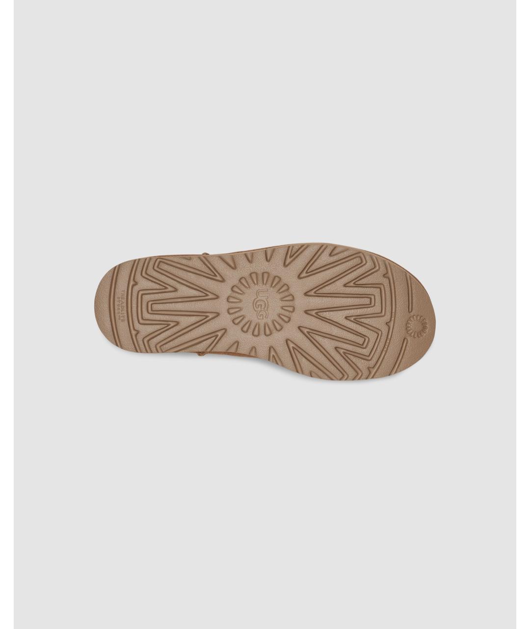 UGG AUSTRALIA Горчичные замшевые сапоги, фото 5