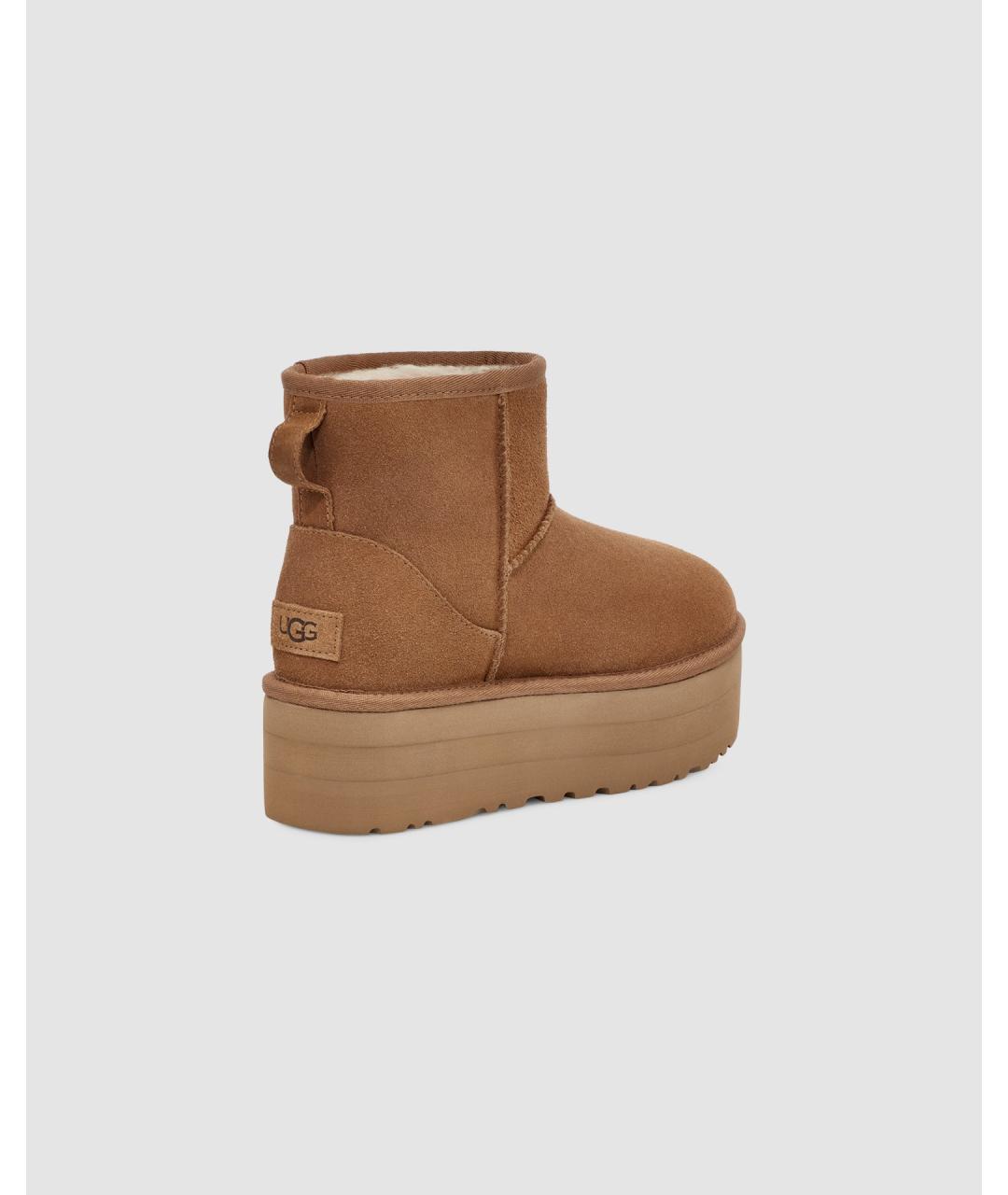 UGG AUSTRALIA Горчичные замшевые сапоги, фото 4