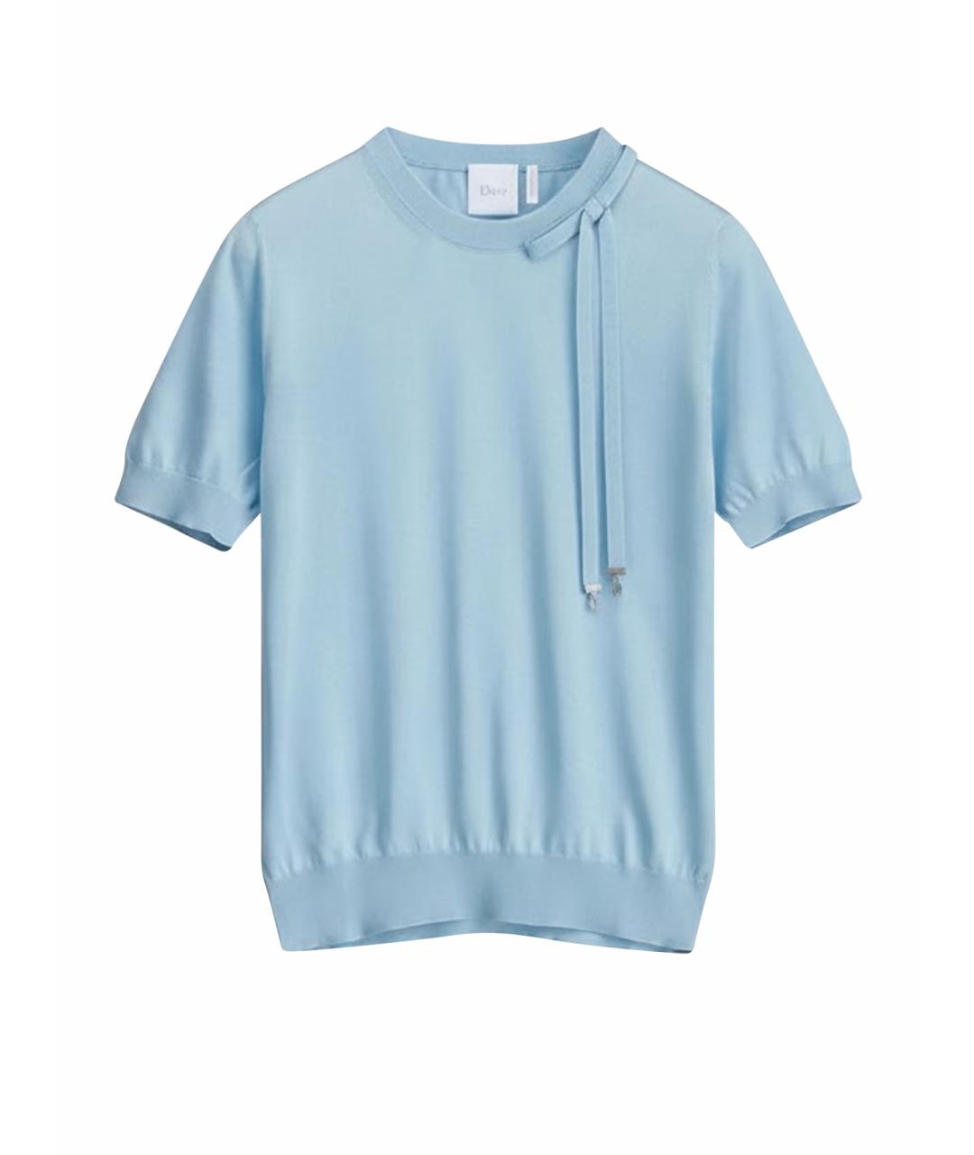 CHRISTIAN DIOR Голубой джемпер / свитер, фото 1