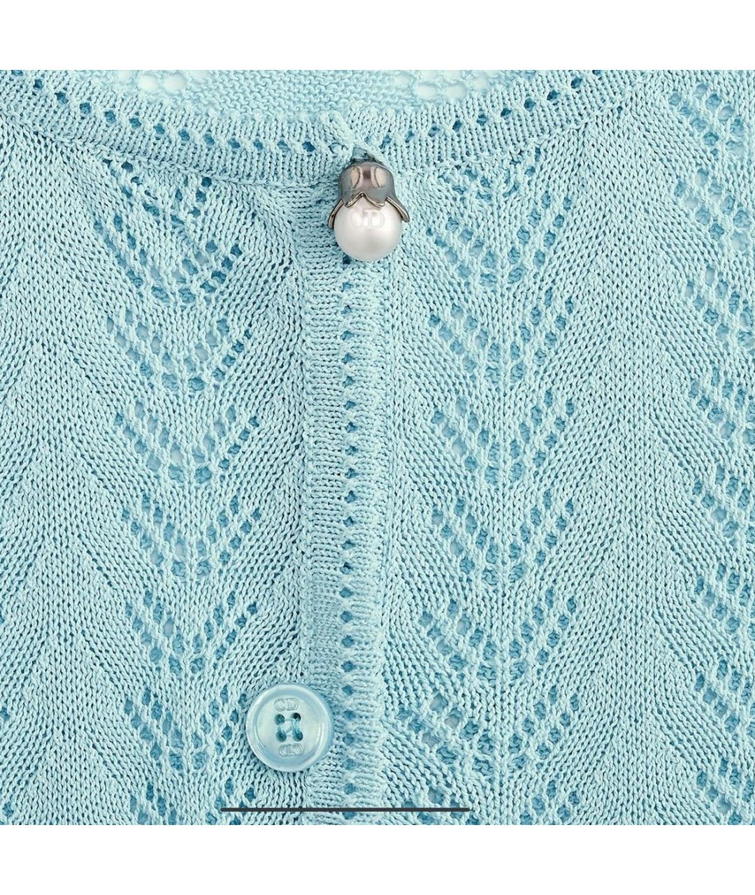 CHRISTIAN DIOR Голубой кардиган, фото 2