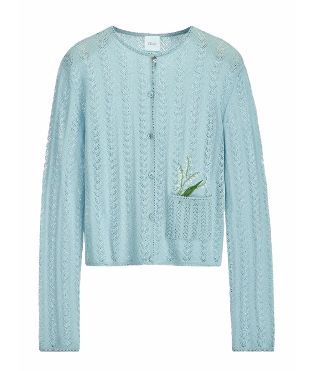CHRISTIAN DIOR Голубой кардиган, фото 1
