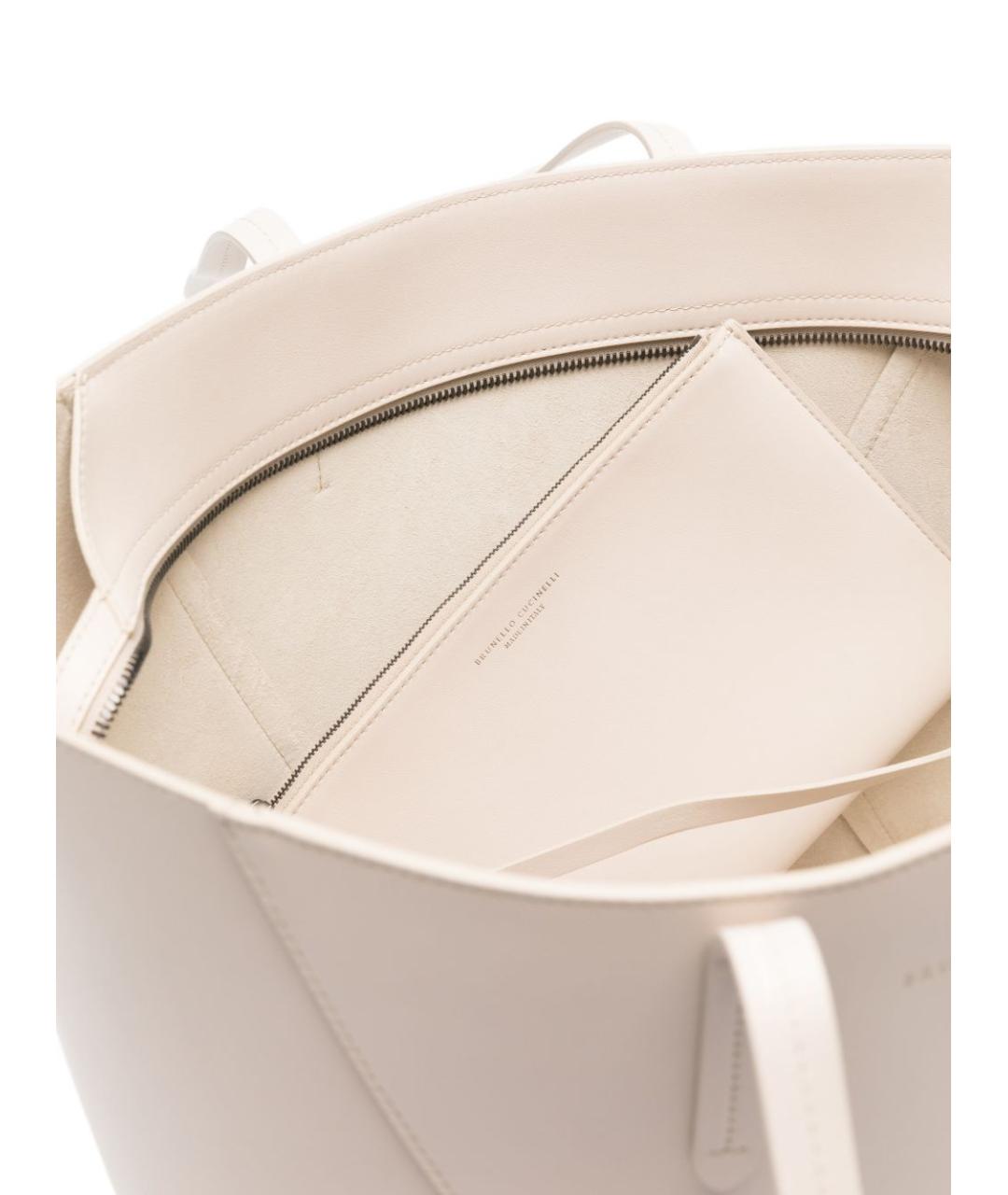 BRUNELLO CUCINELLI Кожаная сумка тоут, фото 3