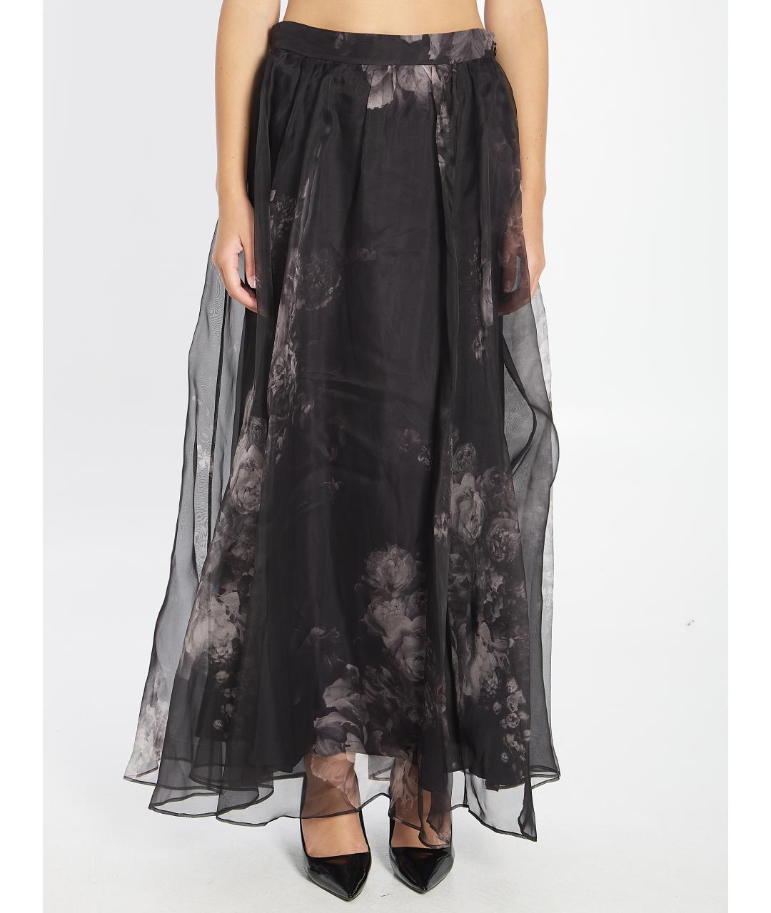 ZIMMERMANN Черная шелковая юбка миди, фото 6