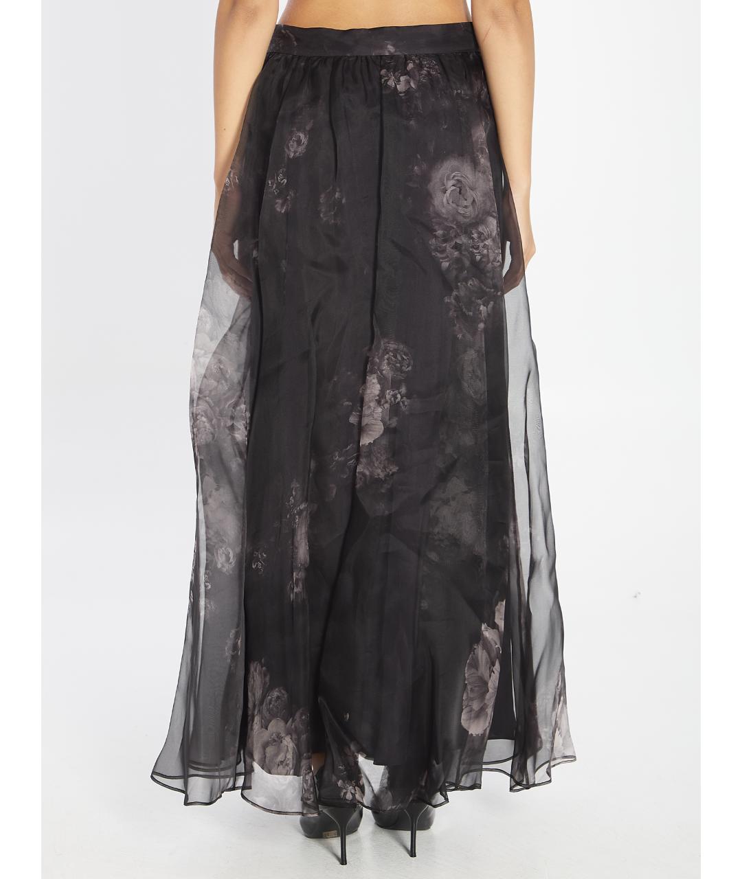 ZIMMERMANN Черная шелковая юбка миди, фото 4