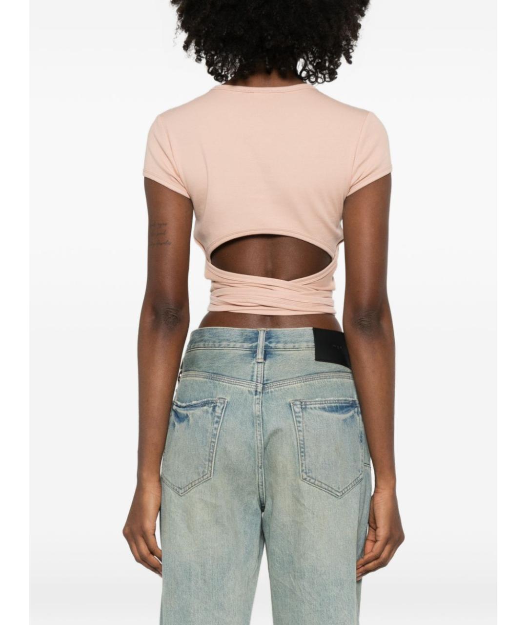 DIESEL Розовая хлопковая футболка, фото 2