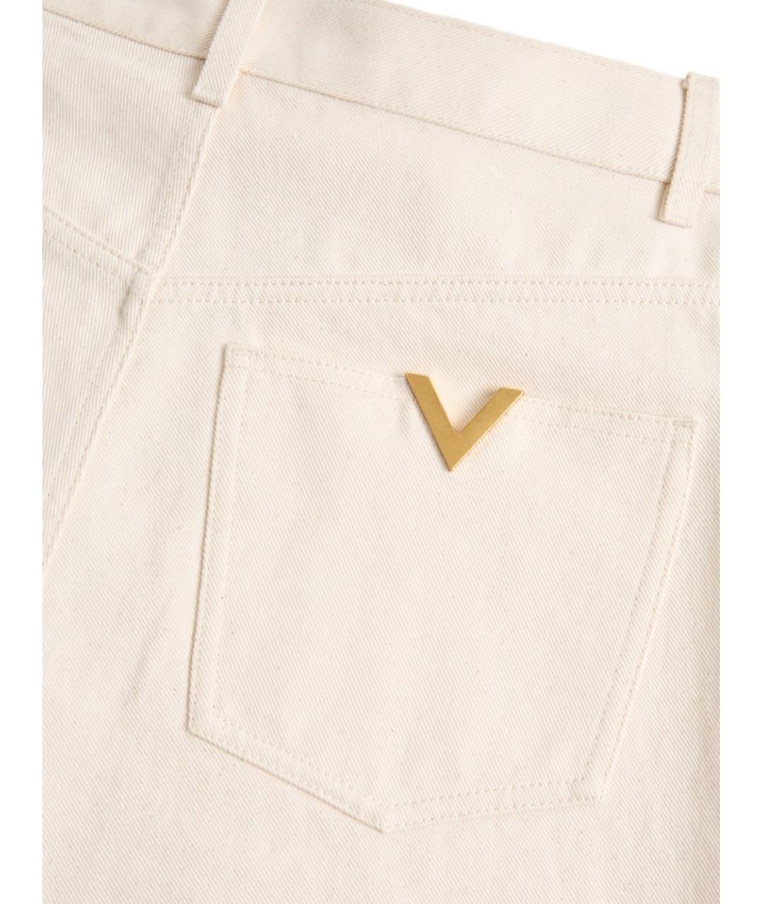 VALENTINO Бежевые прямые джинсы, фото 3