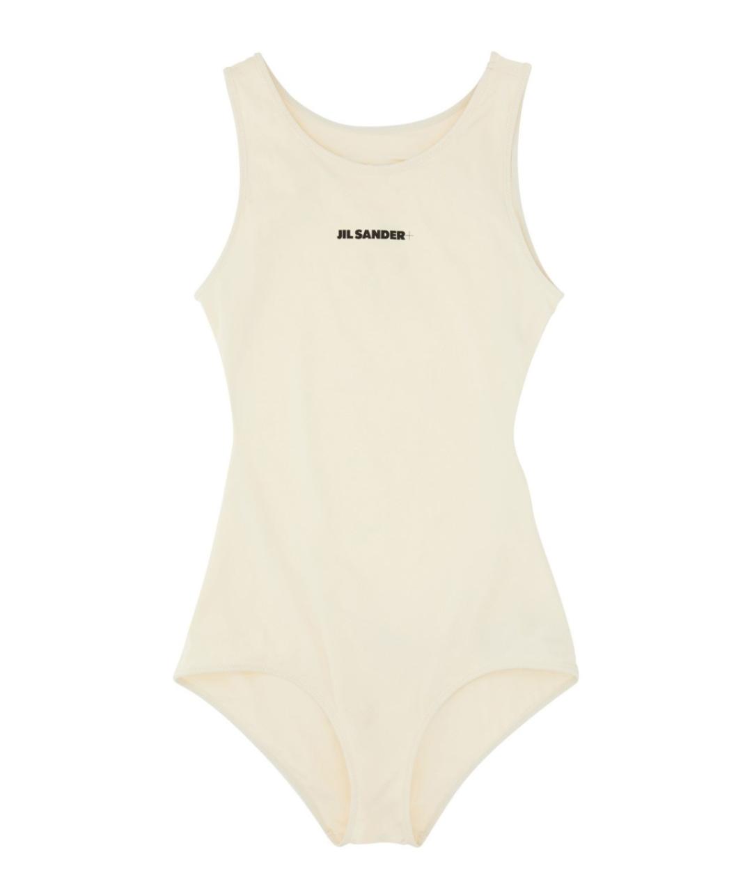 JIL SANDER Белый полиамидовый купальник, фото 1