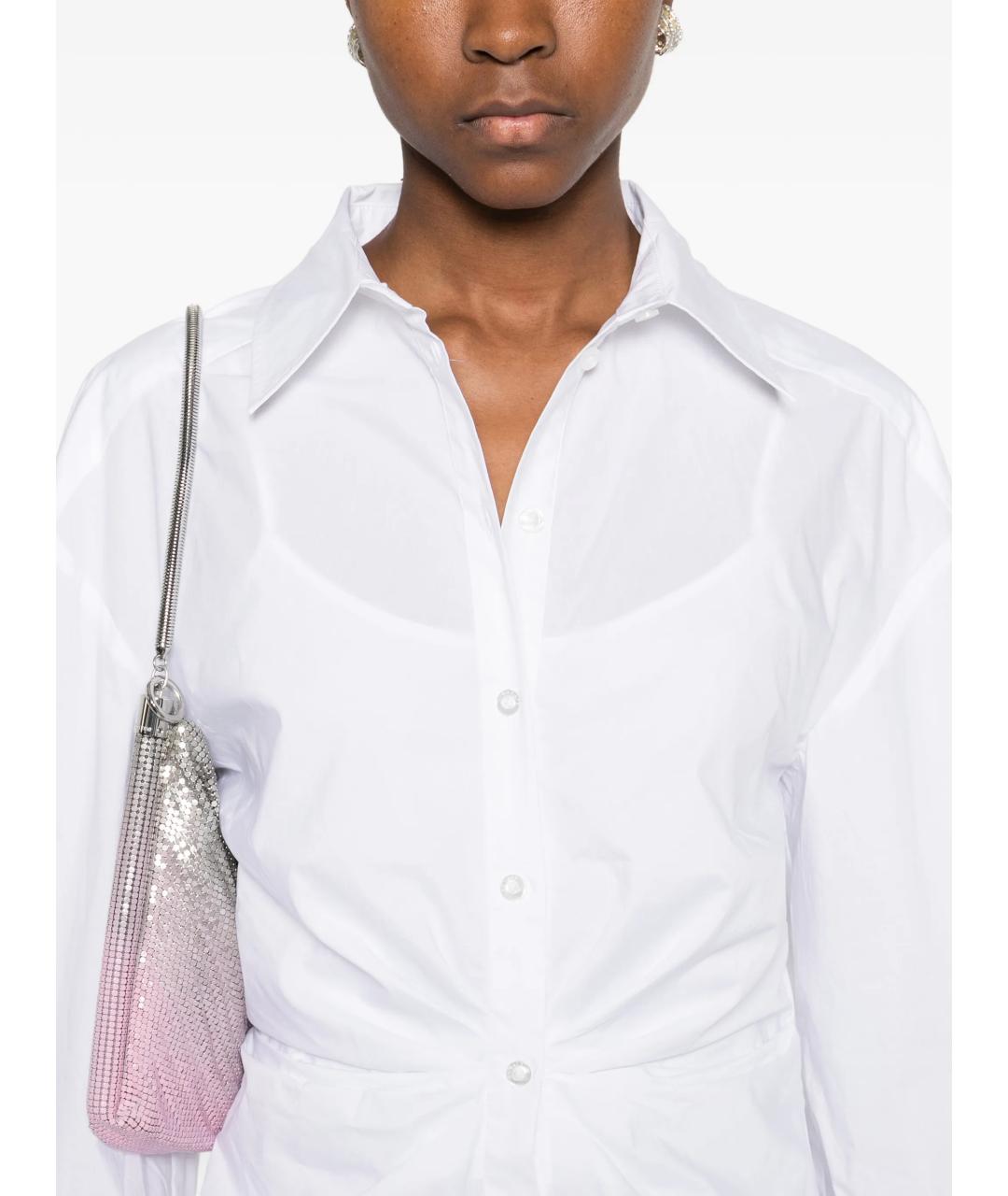 ROTATE Белое хлопковое повседневное платье, фото 5