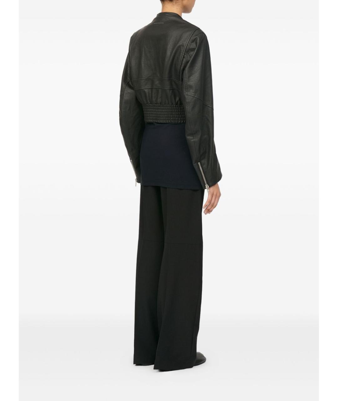 MM6 MAISON MARGIELA Черная полиэстеровая куртка, фото 4