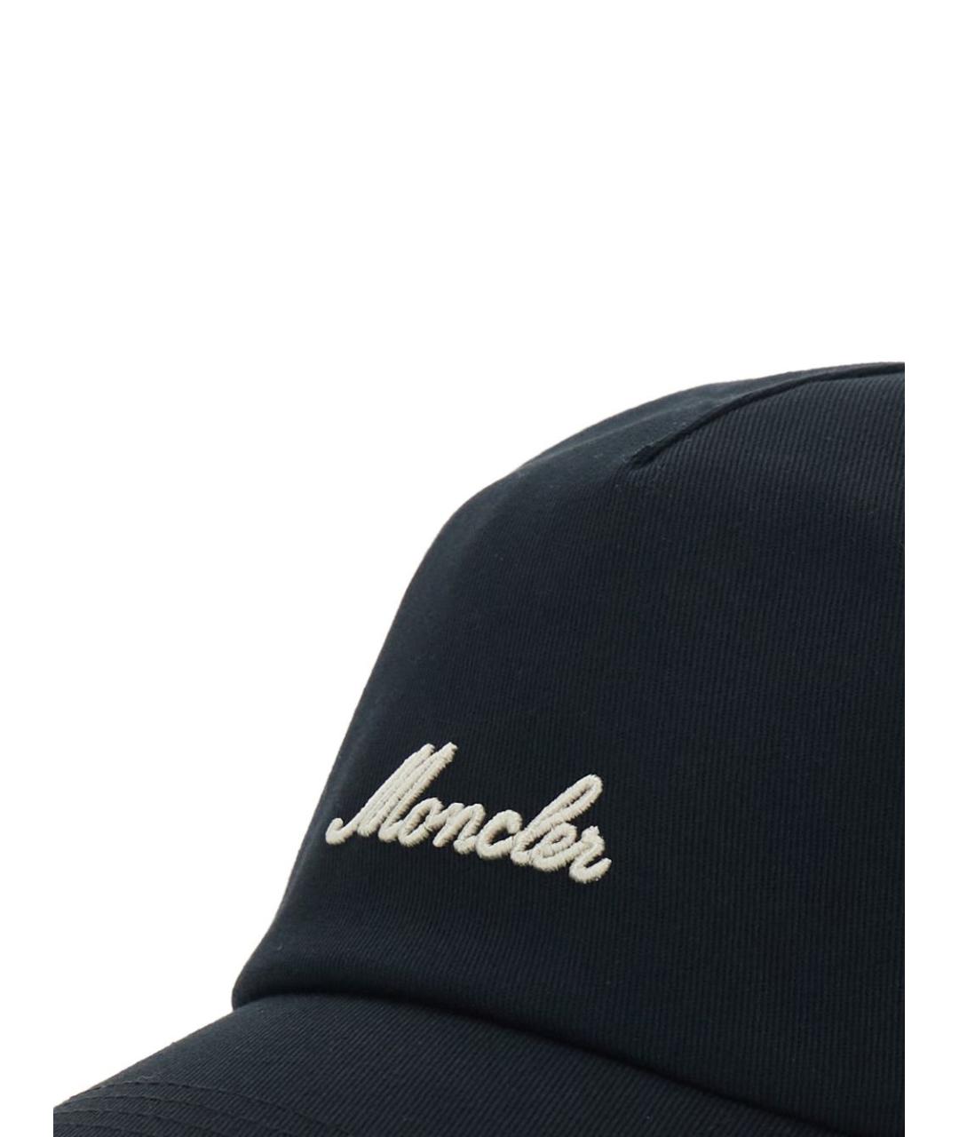 MONCLER Черная хлопковая кепка/бейсболка, фото 2