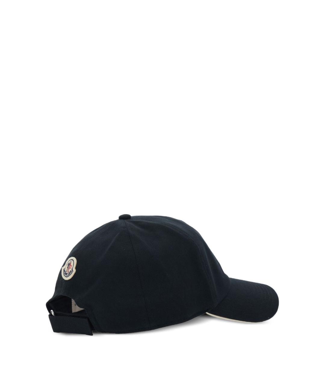 MONCLER Черная хлопковая кепка/бейсболка, фото 3