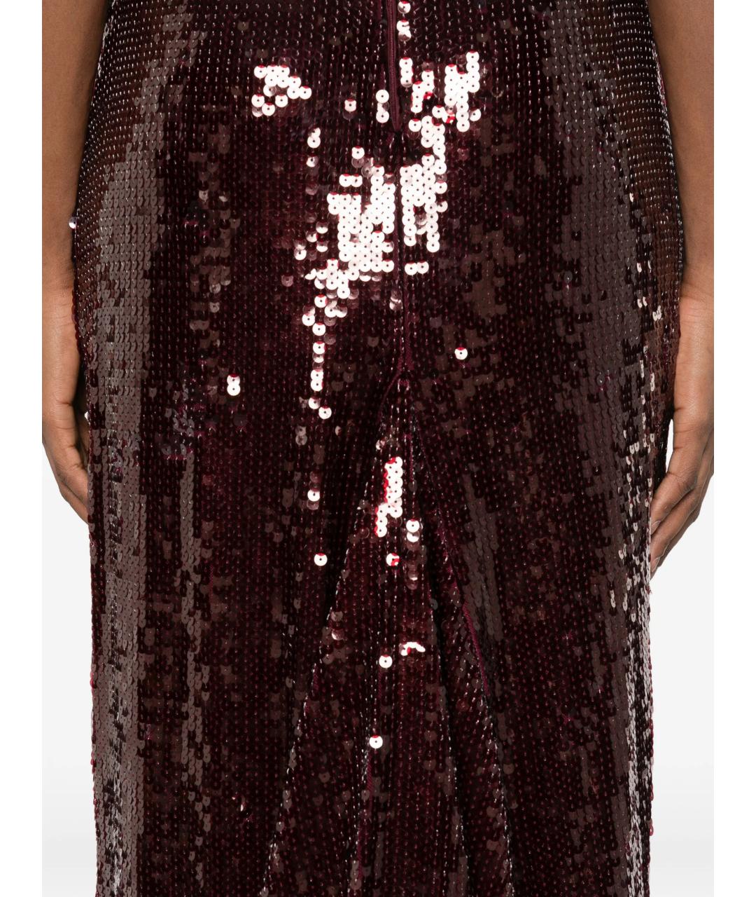 ROTATE Красное полиэстеровое повседневное платье, фото 5