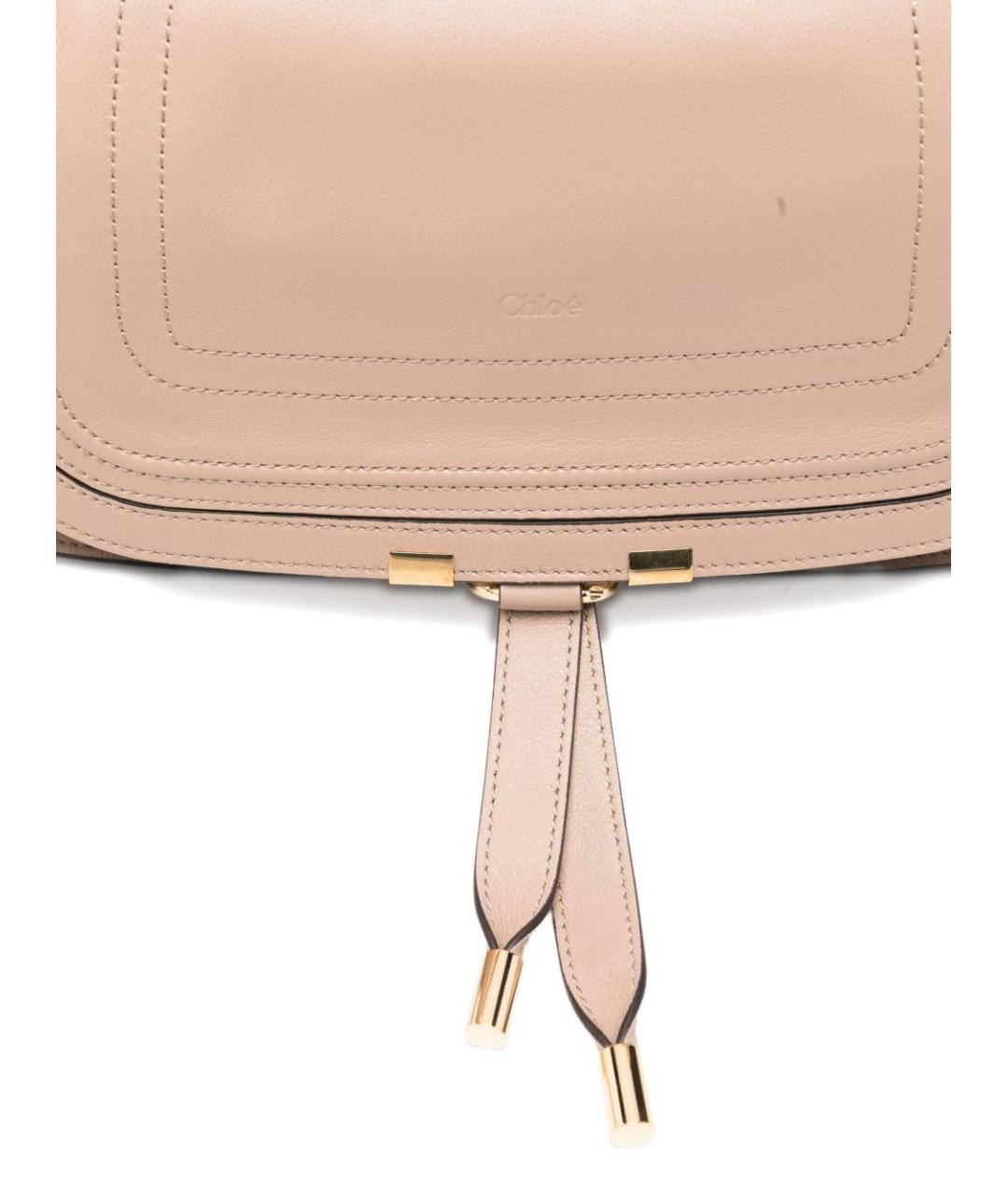 CHLOE Коричневая кожаная сумка через плечо, фото 3