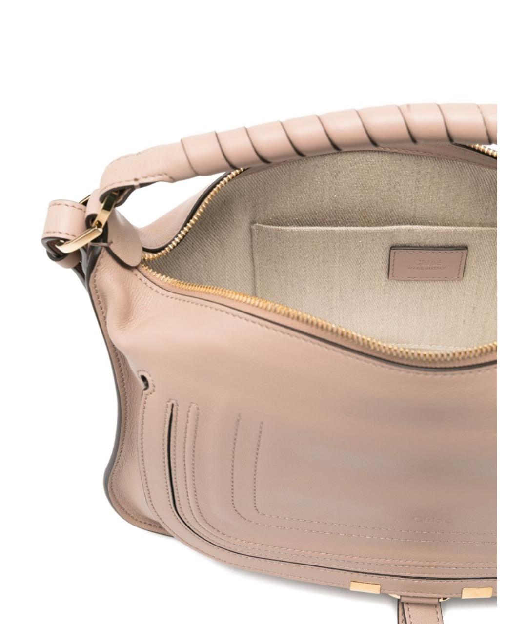 CHLOE Коричневая кожаная сумка через плечо, фото 5