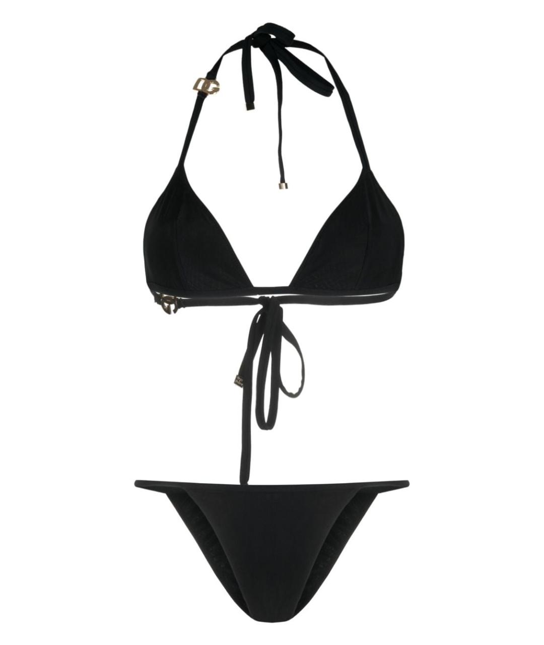 DOLCE&GABBANA Черный полиамидовый купальник, фото 1