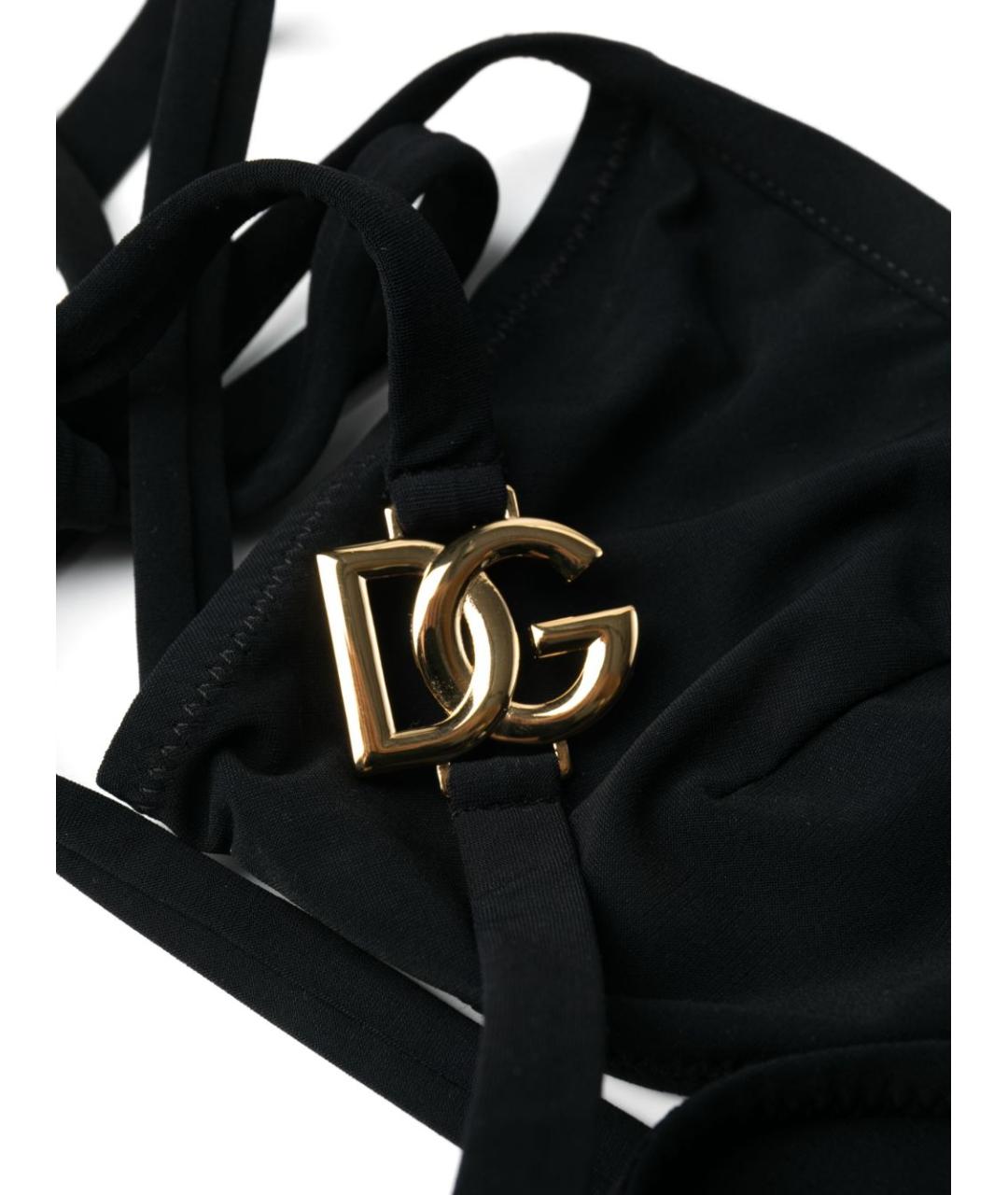 DOLCE&GABBANA Черный полиамидовый купальник, фото 2