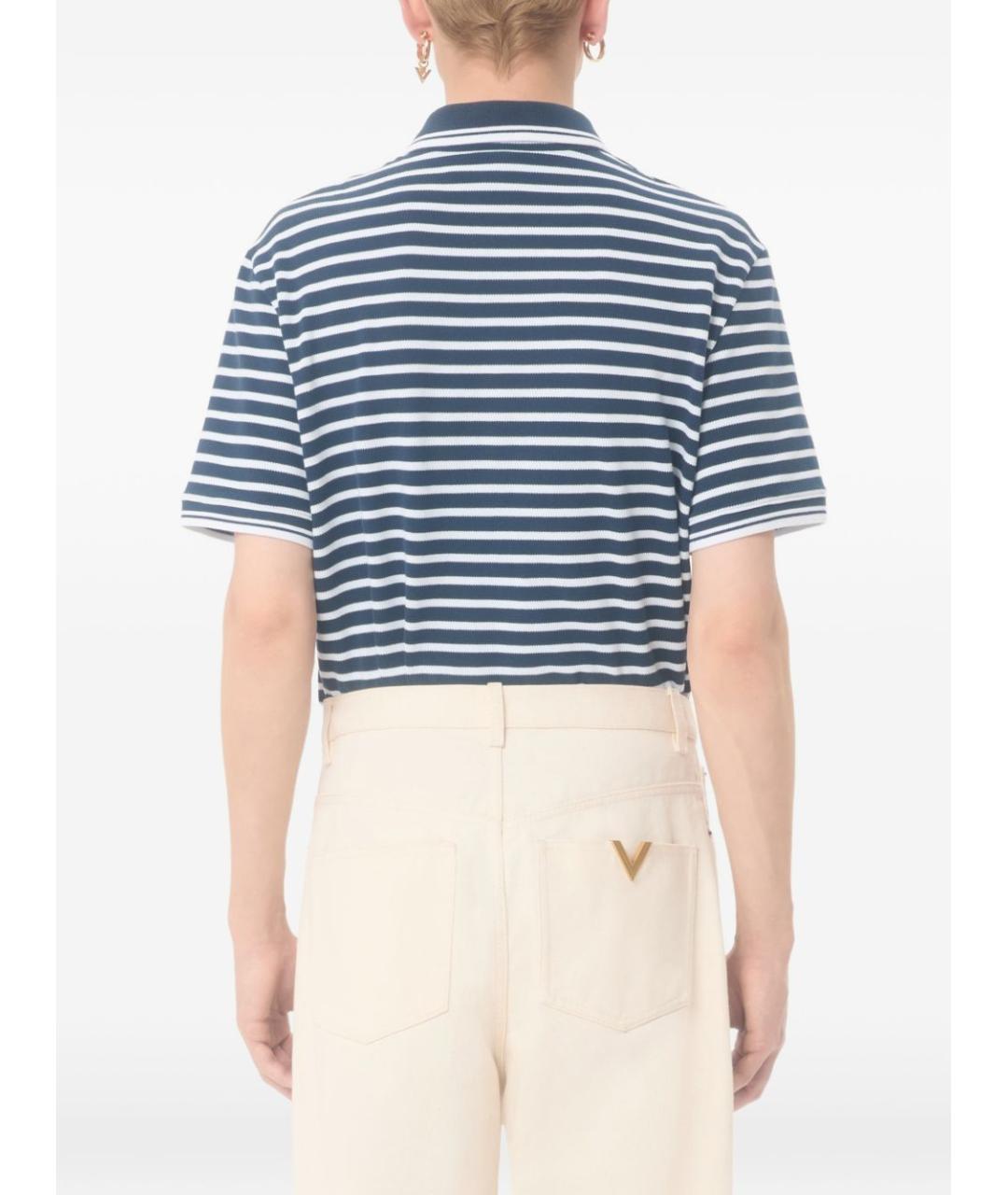 VALENTINO Мульти хлопковое поло с коротким рукавом, фото 4