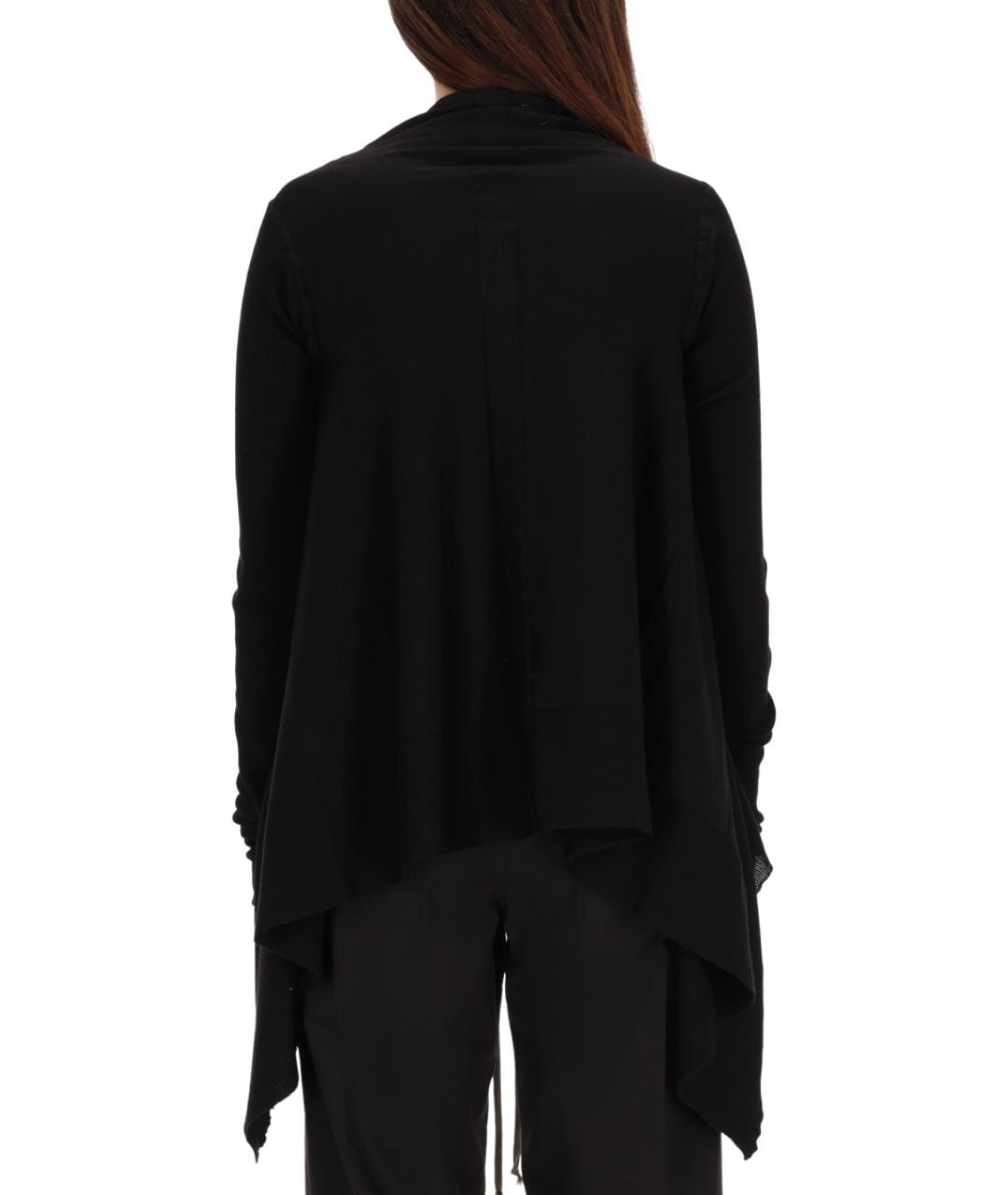 RICK OWENS Черный шерстяной кардиган, фото 4