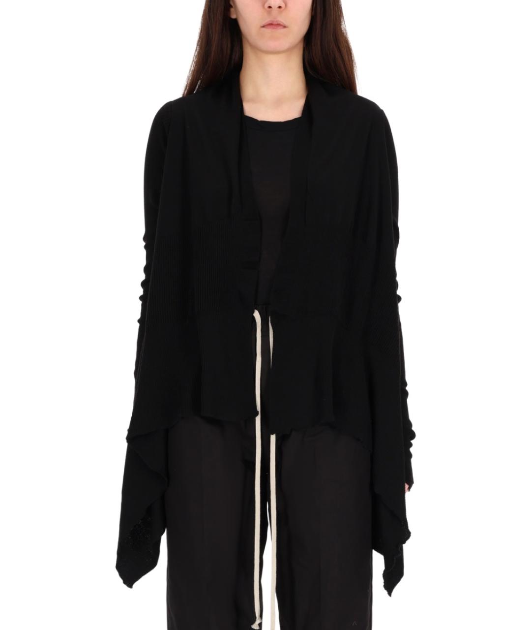 RICK OWENS Черный шерстяной кардиган, фото 2
