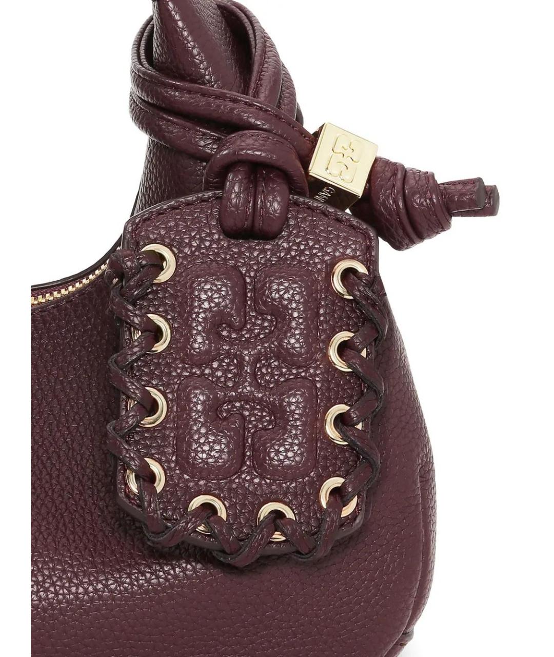 GANNI Коричневая сумка через плечо из искусственной кожи, фото 5