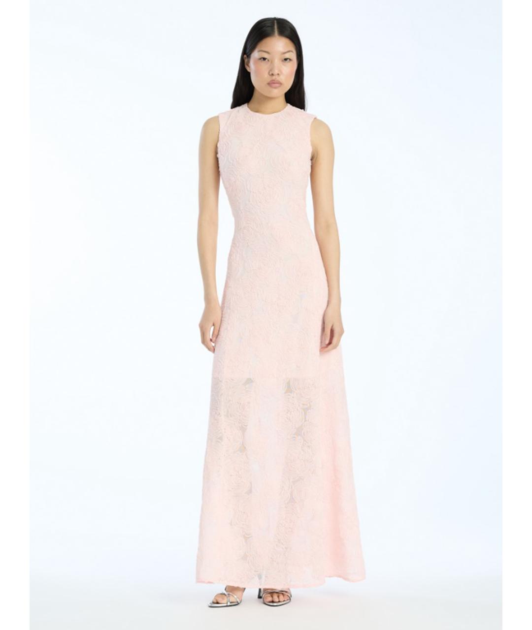 ROTATE Розовое полиэстеровое коктейльное платье, фото 2