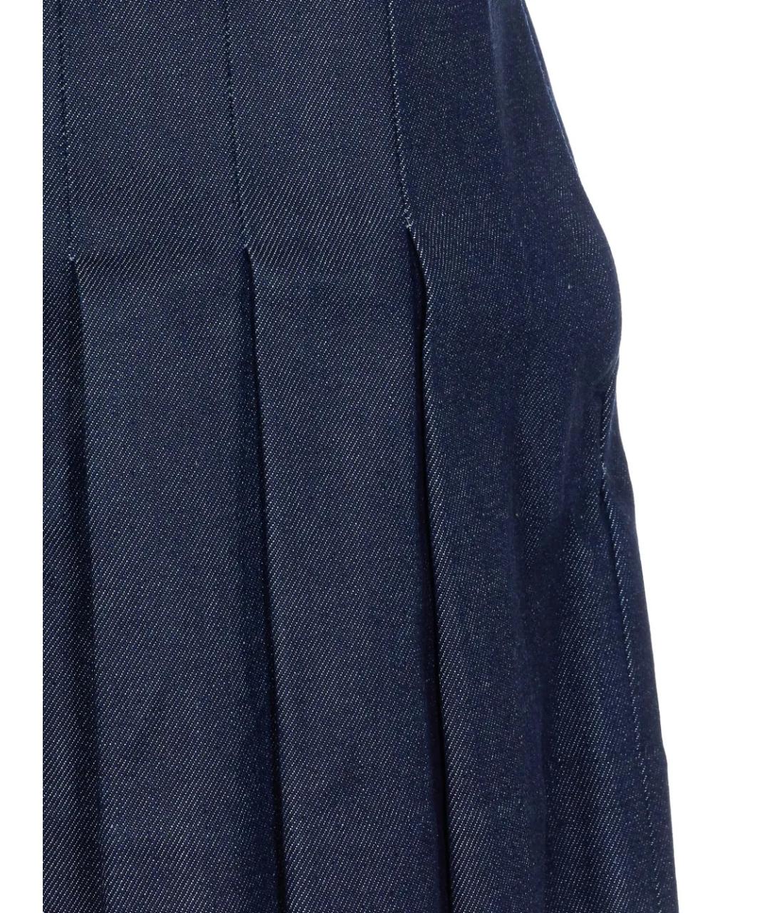 A.P.C. Синяя хлопковая юбка мини, фото 4